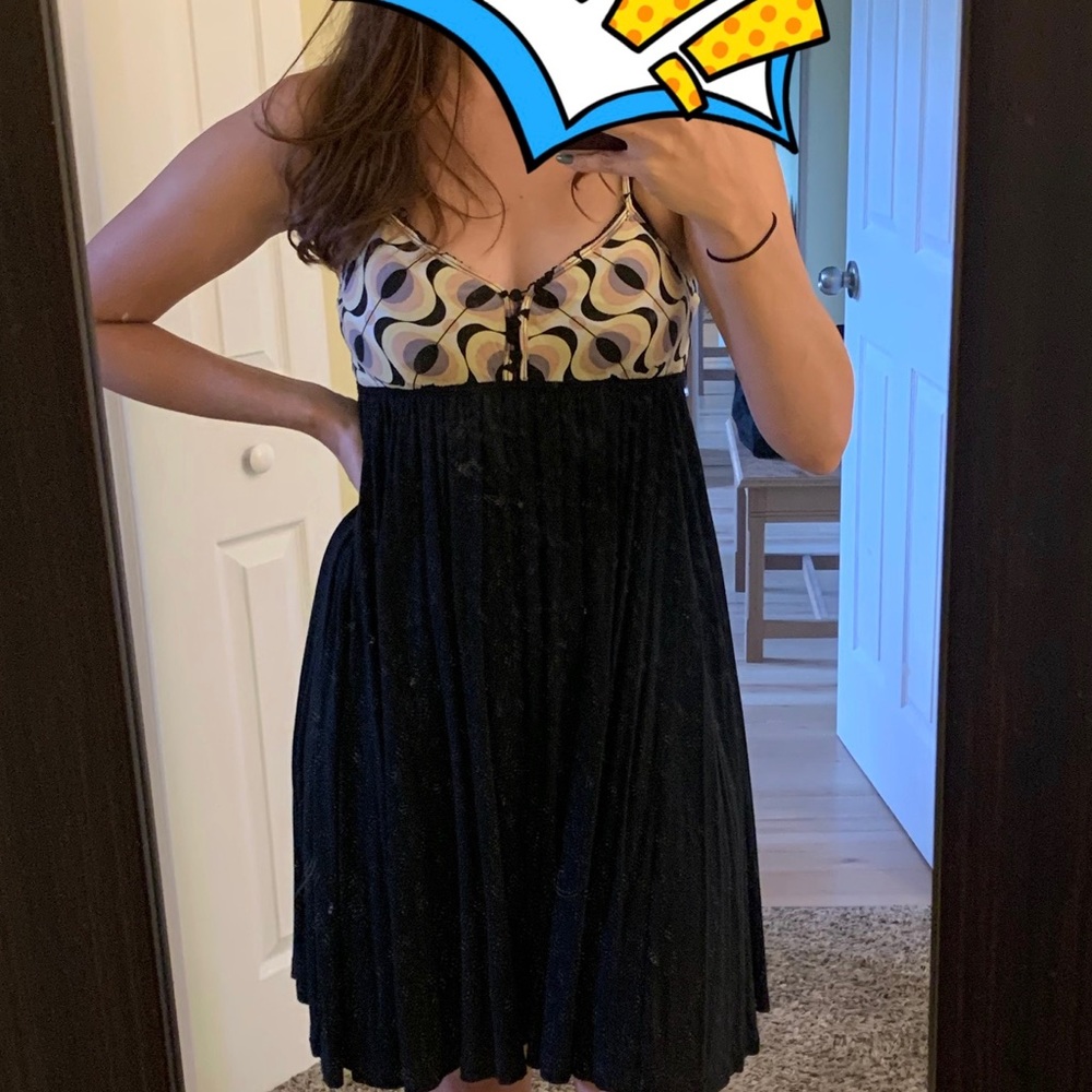 Black babydoll dress